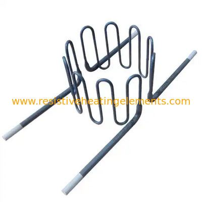 300W-3000W MoSi2 เอกสารทําความร้อน 1800C Moly Disilicide รูปทรงสไพร่